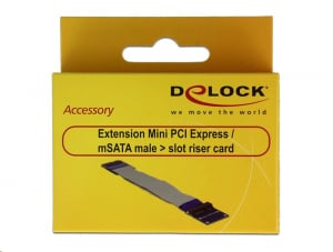 Delock Mini PCI Express / mSATA hosszabbító kábel 13cm (65837)